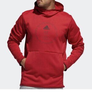 Adidas Red Team Issue Badge of Sport men's Hoodie size Large